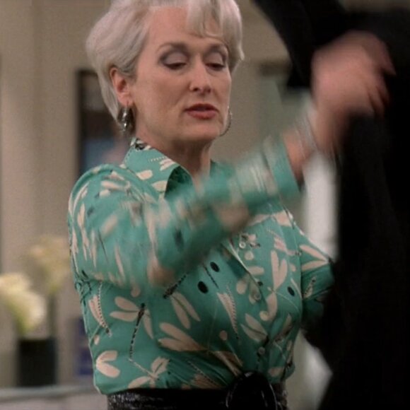Armani Collezioni Dragonfly Blouse ASO Miranda Priestly The Devil Wears Prada - Picture 8 of 8